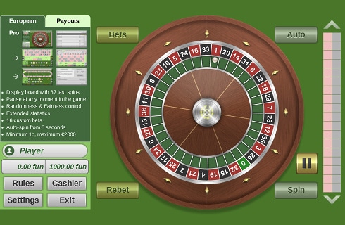 roulette straight up bet