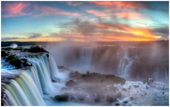 Iguazu Falls in Argentina.