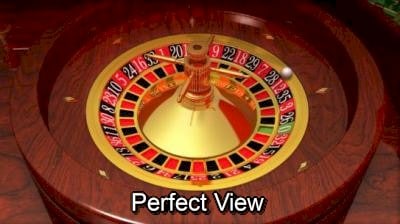Perfect view of a roulette wheel.